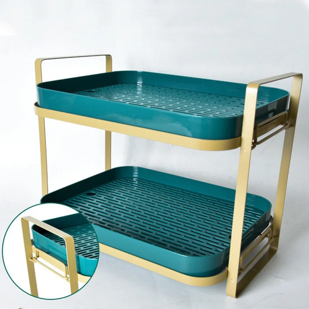 

2-Tier Multilayer Cup Storage Rack Mug Holder For Countertop Space-Saving Glass Organizer Kitchen Shelf Bar Display Stand