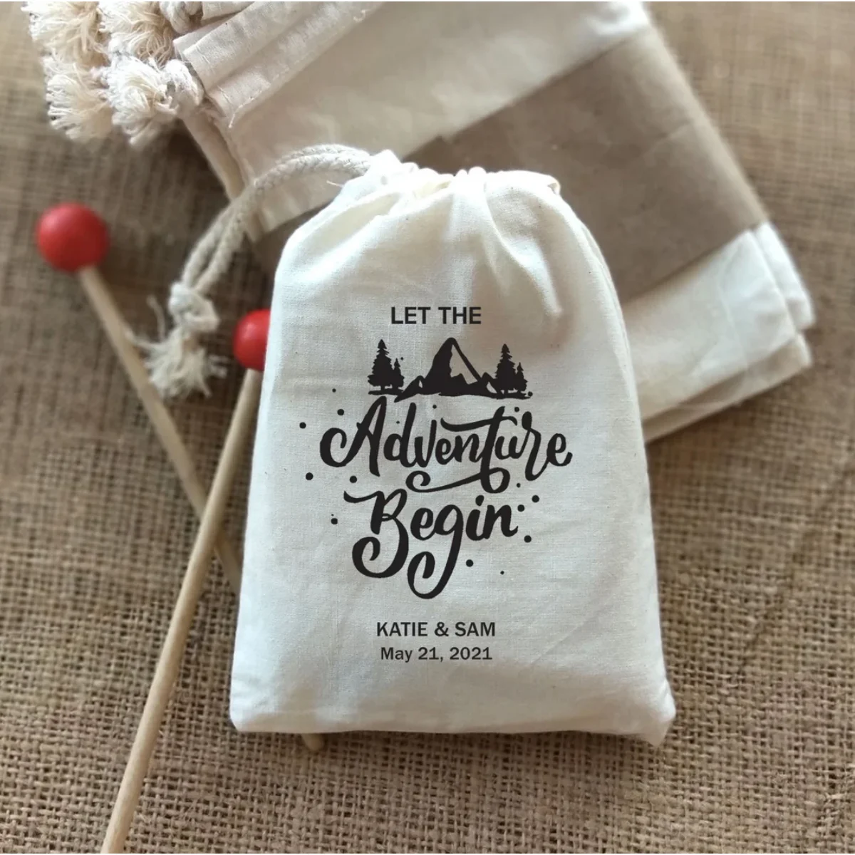 

20 PCS Let the Adventure Begin-Bachelorette Party- Hangover Kit Survival Kit-Hangover Bags-Recovery Kit-Travel Theme