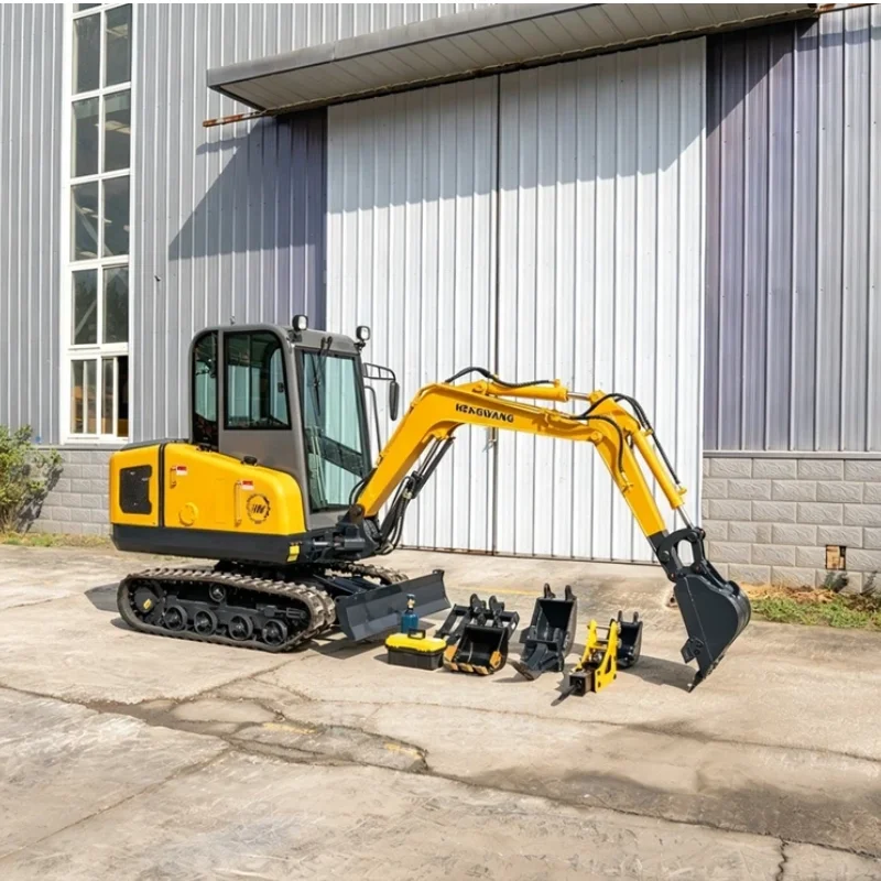 

2.5Ton Compact Customized Mini Excavator Heavy Duty Hydraulic Crawler Digger Farm Landscaping Digging Equipment