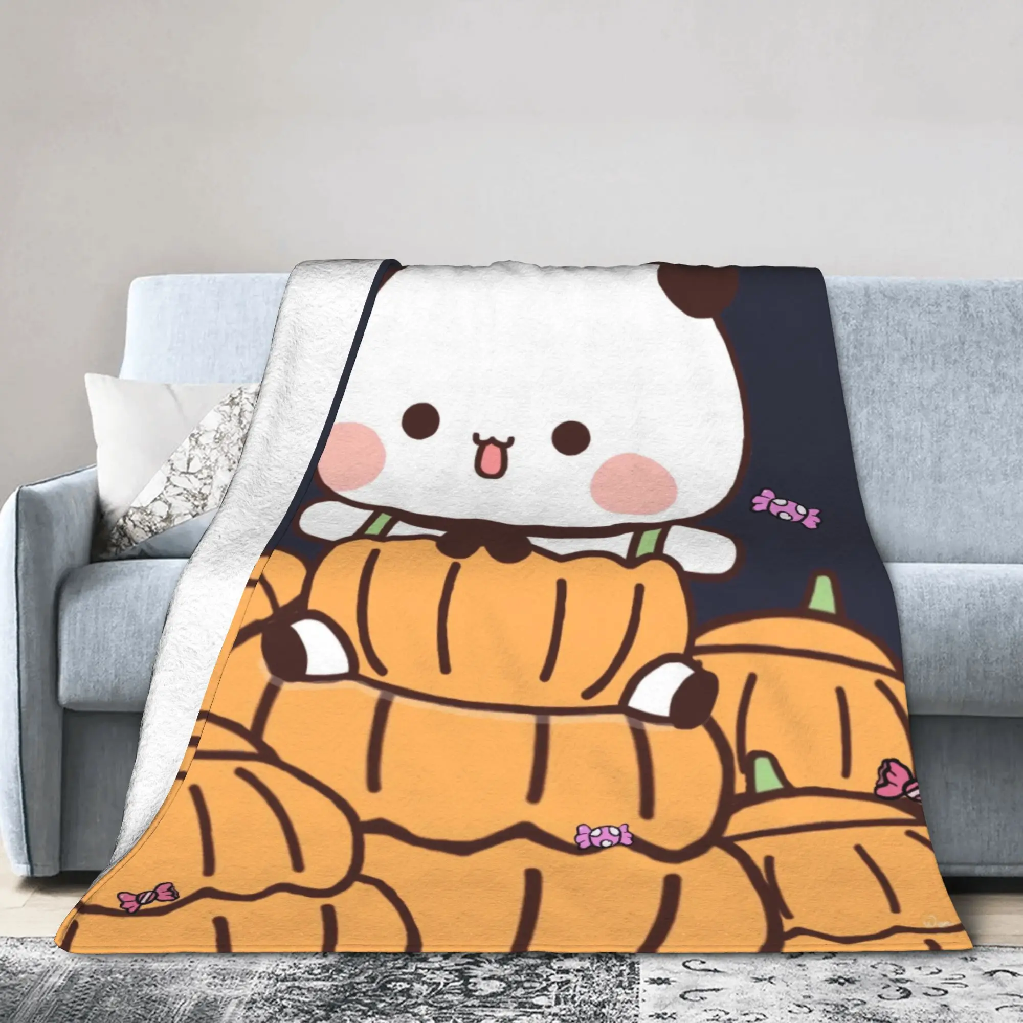 Dudu Halloween Blanket  Soft Funny Plush Throw Blanket For Kids Adult Couch Chair Flannel Bedspread Bed Cover