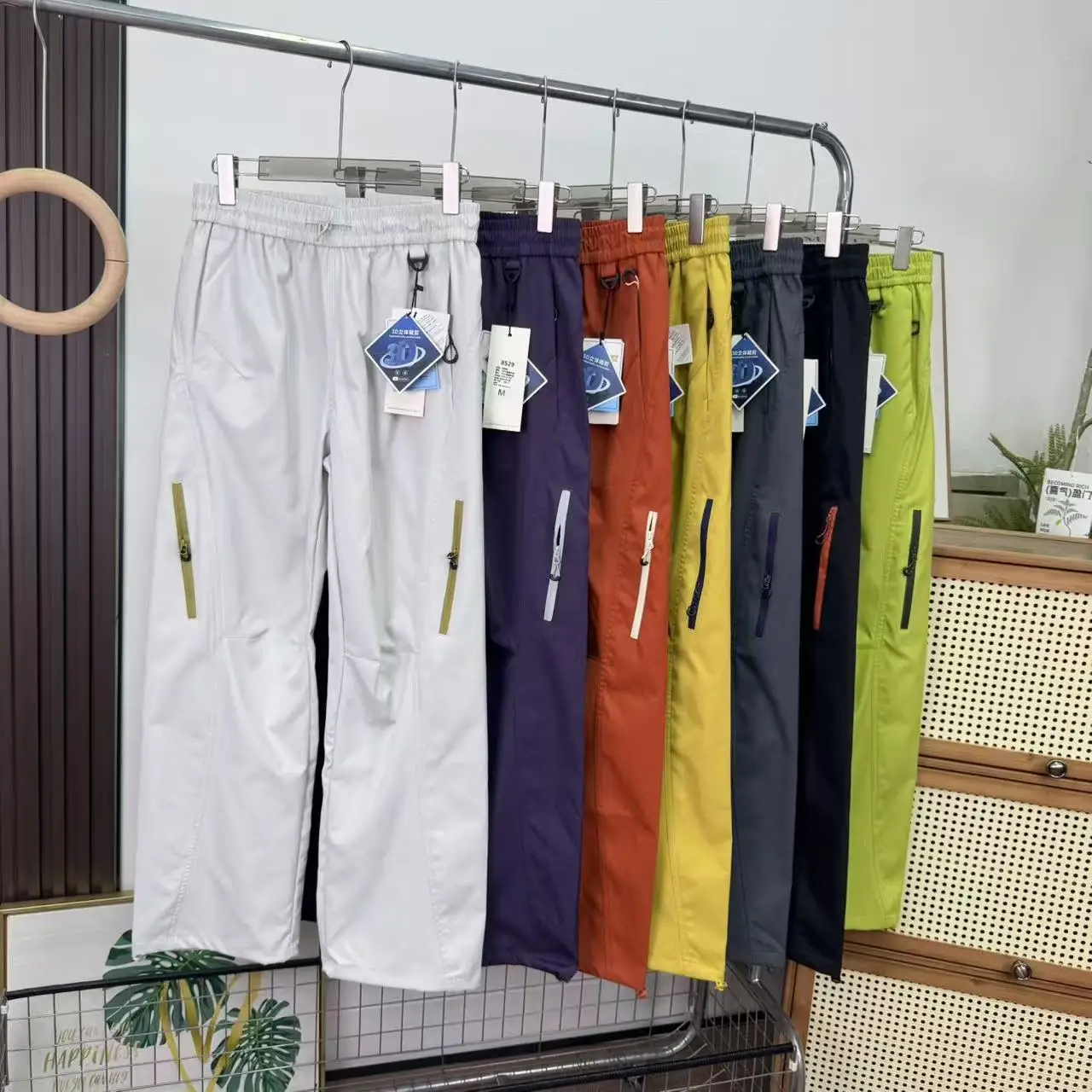 

Outdoor Mountain Series Windproof Waterproof Hiking Pants Soft ell Couples Sle Workwear Trousers Casual Straight Leg Pants