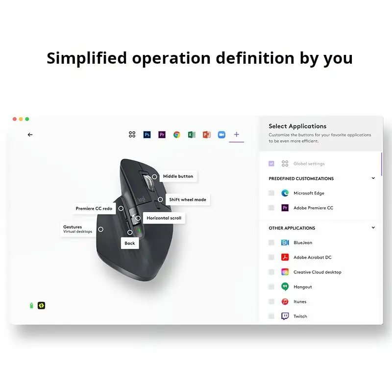 ماوس Logitech MX Master 3S لاسلكي بتقنية البلوتوث للعمل المكتبي ناعم الملمس مريح للاستخدام المكتبي - 6