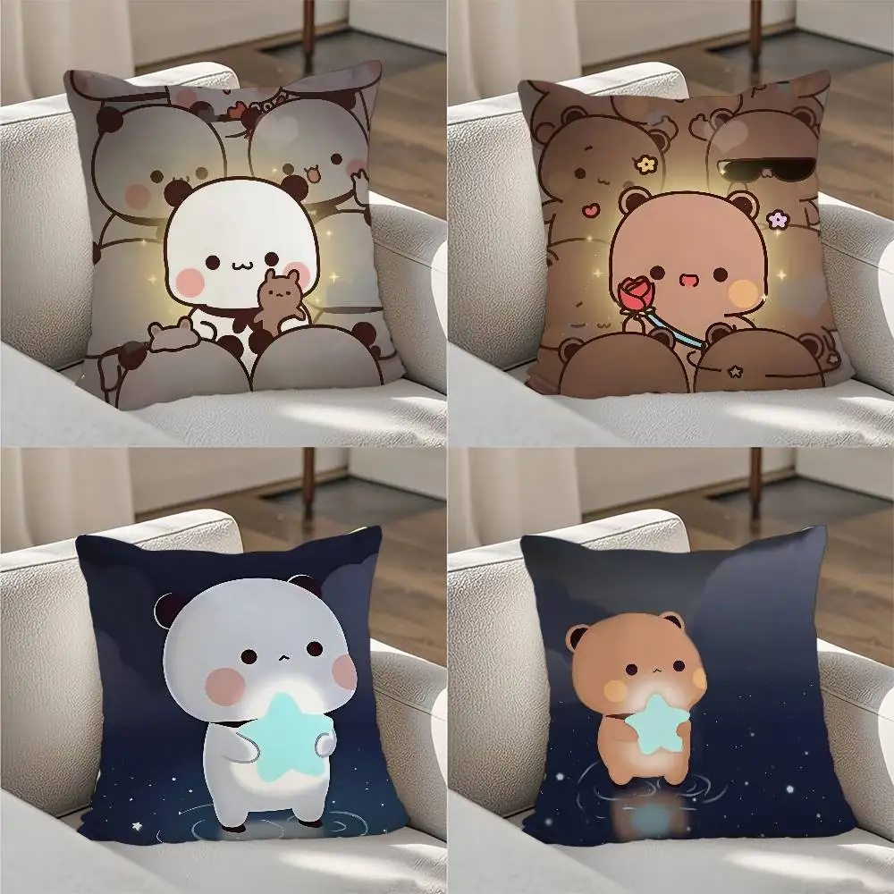 

BUBU DUDU Pillow Case Luxury Double-sided For Car Pillows 45x45 Cushions Cover Home And Decoration Sofa Pillowcase 50x50