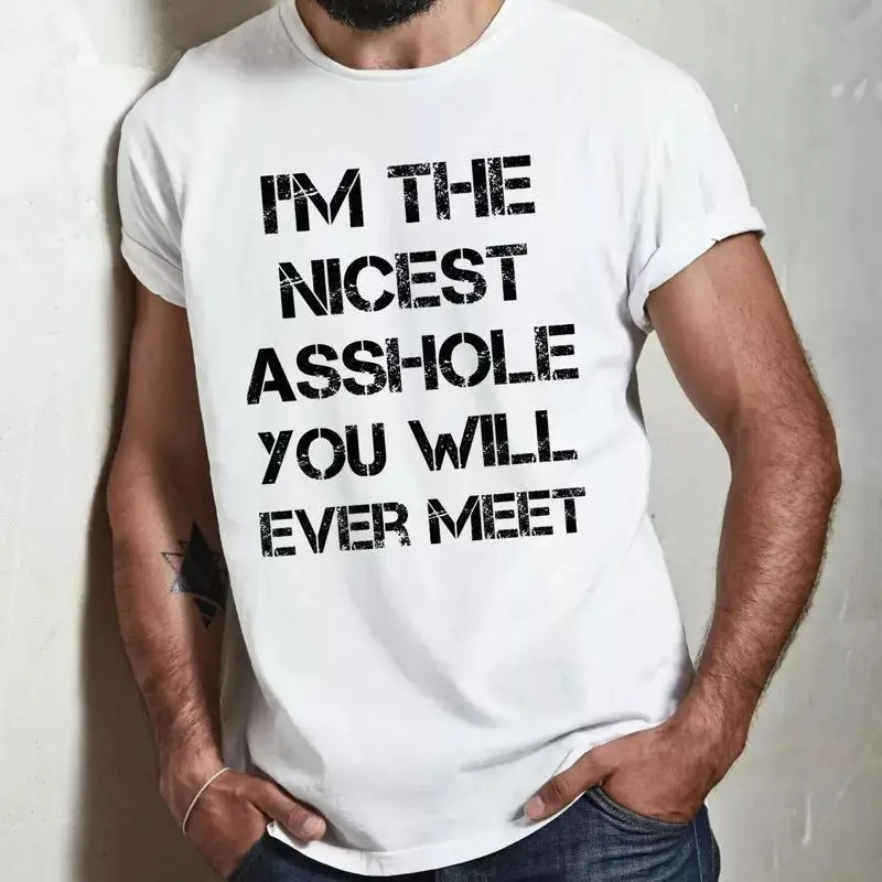 

Наступательная футболка Rude Men Sarcastic Funny S