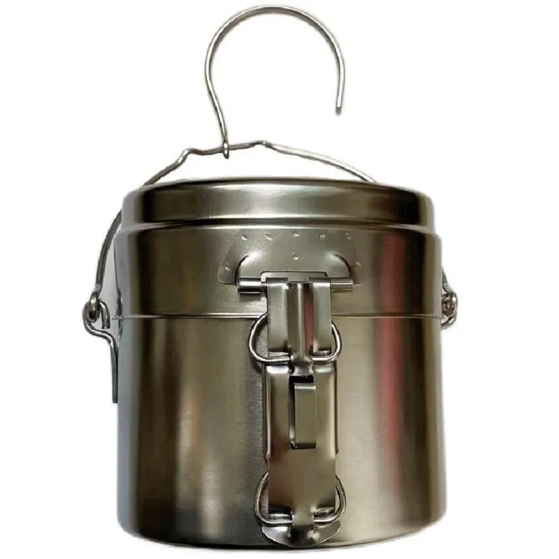 Schwedische Version Lunchbox aus Edelstahl, Haushaltsversion Camping-Mittagessen-Hängetopf, Auto-Camping-Set im Freien