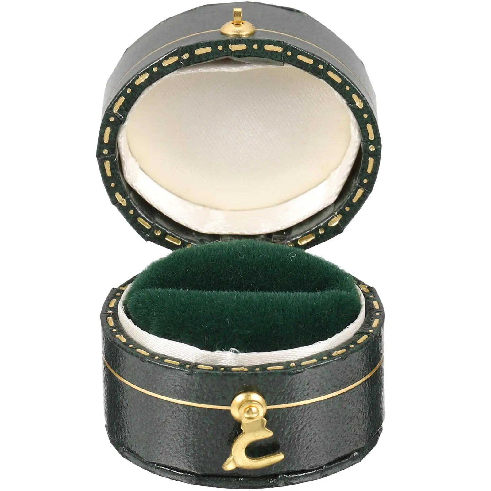 

Rustic Portable Ring Storage Shapes Rings Oval Vine Green Compact Lightweight Romantic Wedding Anniversary Gift Box