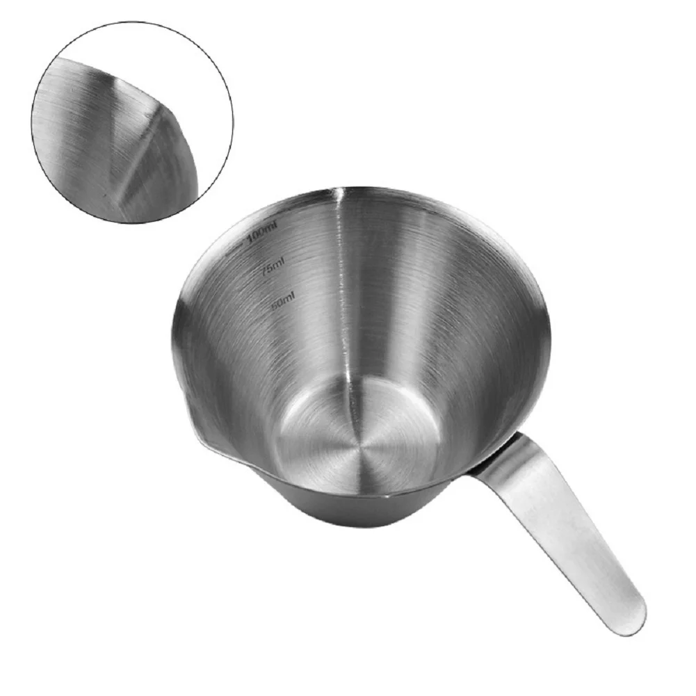 

Stainless Steel Extraction Cup With Graduated Metal Measuring Cup, Italian Machine, Ounce Cup, Coffee Milk Cup