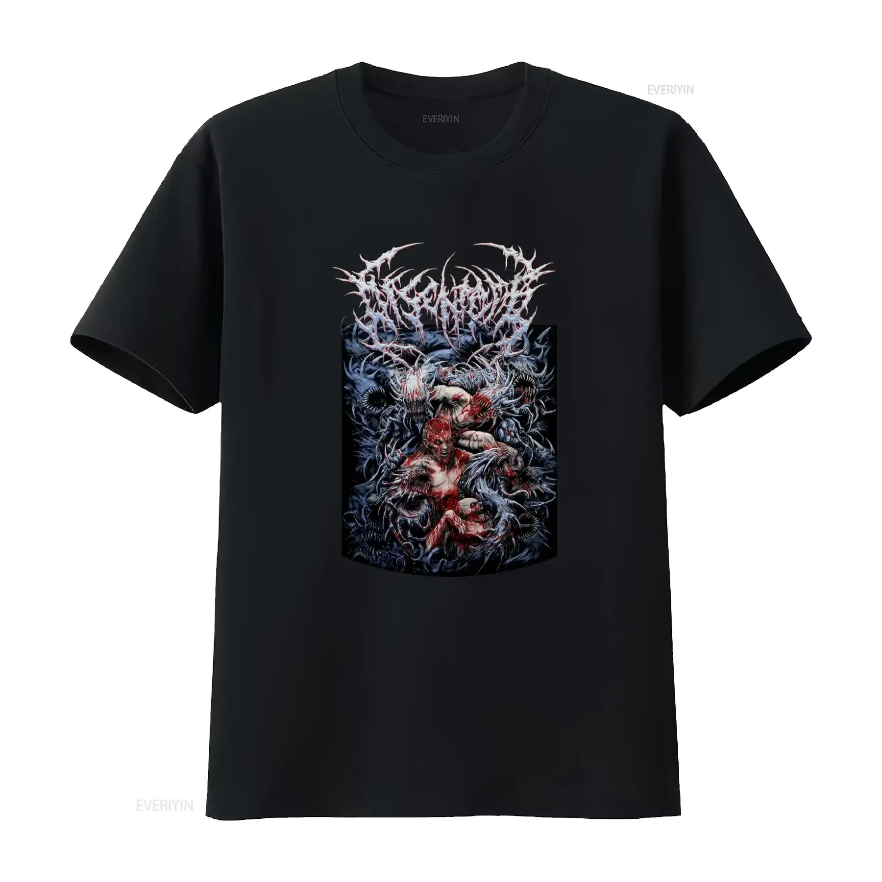 Men's Disentomb Devouring T Shirt X Large Black Extreme Metal Art Print Unique Horror Design Perfect for Mosh Pit Fans vintage