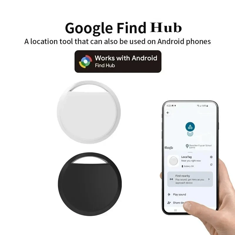 

Airtag Tracker Google Find Hub Android Smart Tags Bluetooth Search Locator Tracking Finder Luggage Keys Bag