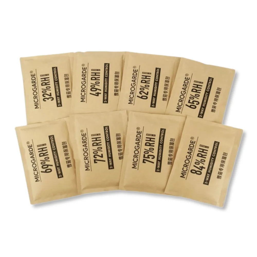

4 packets 75g RH 49 62 69 84 herb curing cigar storage humidifier 2 way humidity control pack