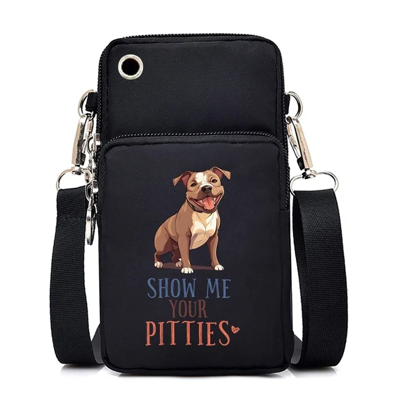 Cartoon Dogs Mini Mobile Phone Bag for Women The Only Thing Better Than Coffee Is My German Shepherd Print Purses and Handbags