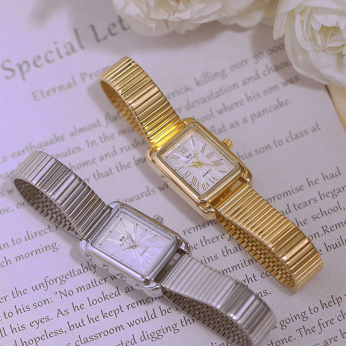 2024 orologio retrò elegante da donna con bracciale orologi da polso da donna quadrati in acciaio inossidabile di marca di lusso Montre Femme