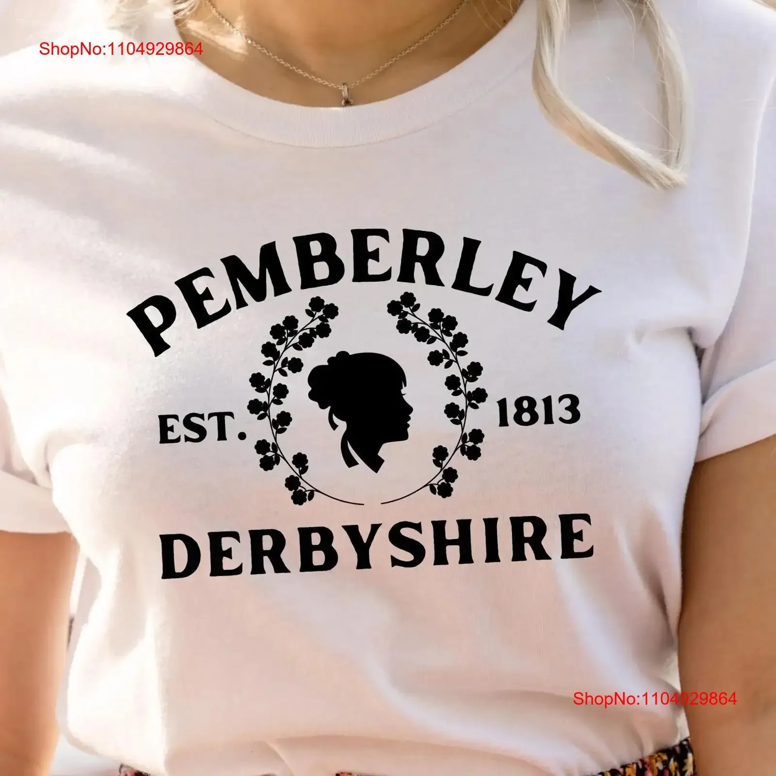 

Pemberly Derbyshire T Shirt Book Lover Bookish Pemberley Reader Nerd Women s Literary vintage Washed Stretched Casual Slightly