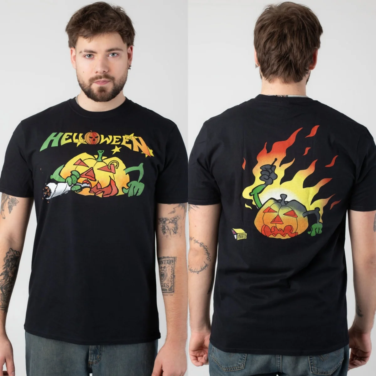 New Helloween Graphic Cotton T-shirt Unisex Summer Short Sleeve Fashion Brand Tee Luxury Casual Vintage Tees