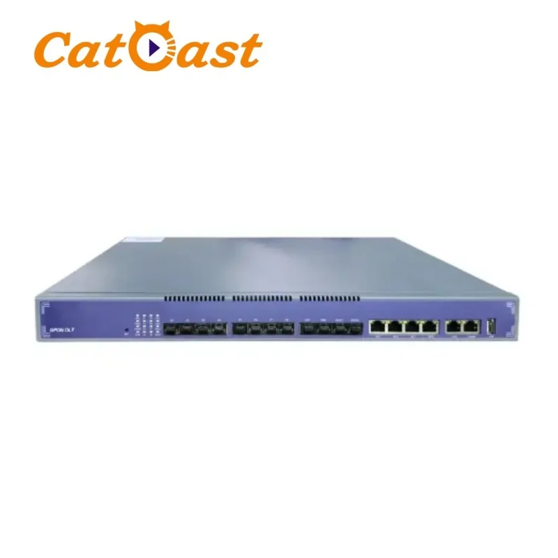 FTTH Solution Network GPON OLT SFP C++ SFP 8 PON Ports OLT