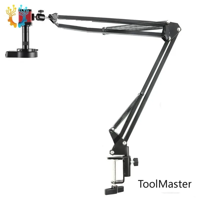 

【2026】Microscope 13MP Red Camera VGA Output 150X Lens Ring Light Folding Stand Phone Laptop Repair Soldering