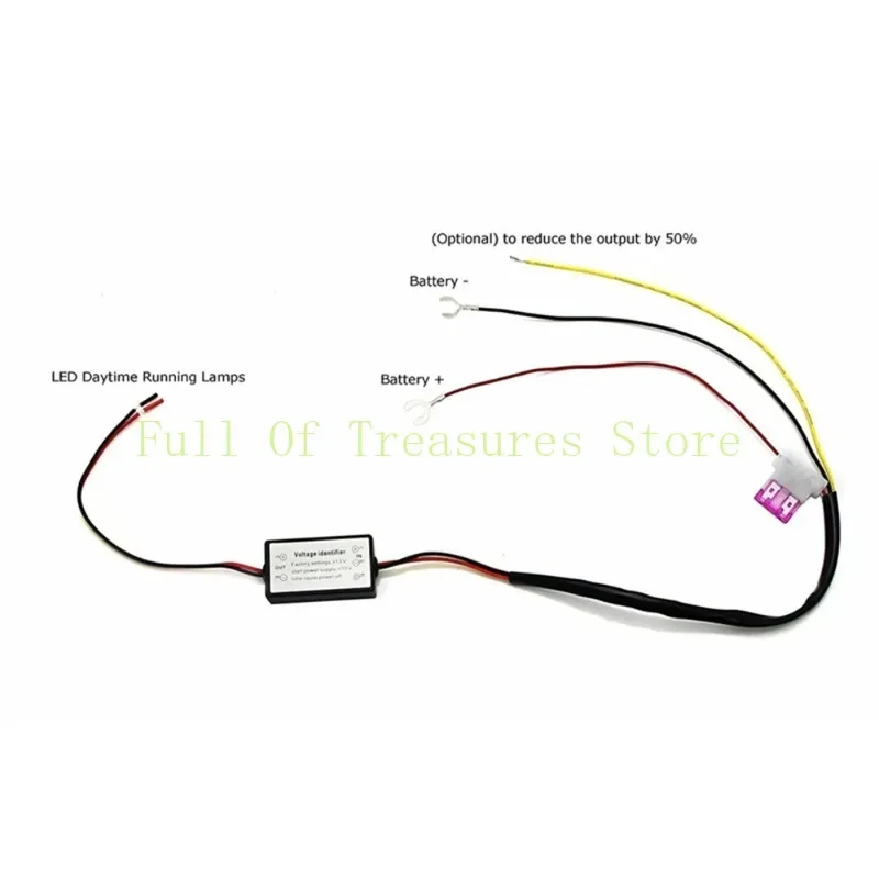 LED DRL controller, car driving relay  dimmer on/off, 12-18V fog light controller