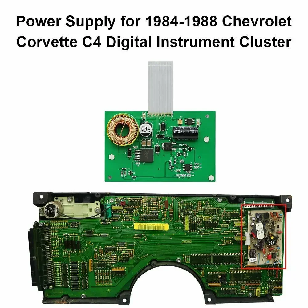 Power Supply Board For Chevrolet Corvette C4 84-88 Digital Dash Instrument Cluster