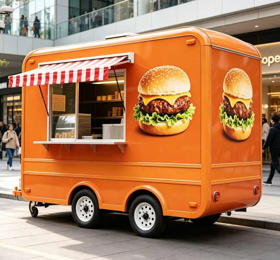 Yugong Food Trailer With Holding Cabinet And Warmer Commercial Mobile Unit Wholesale