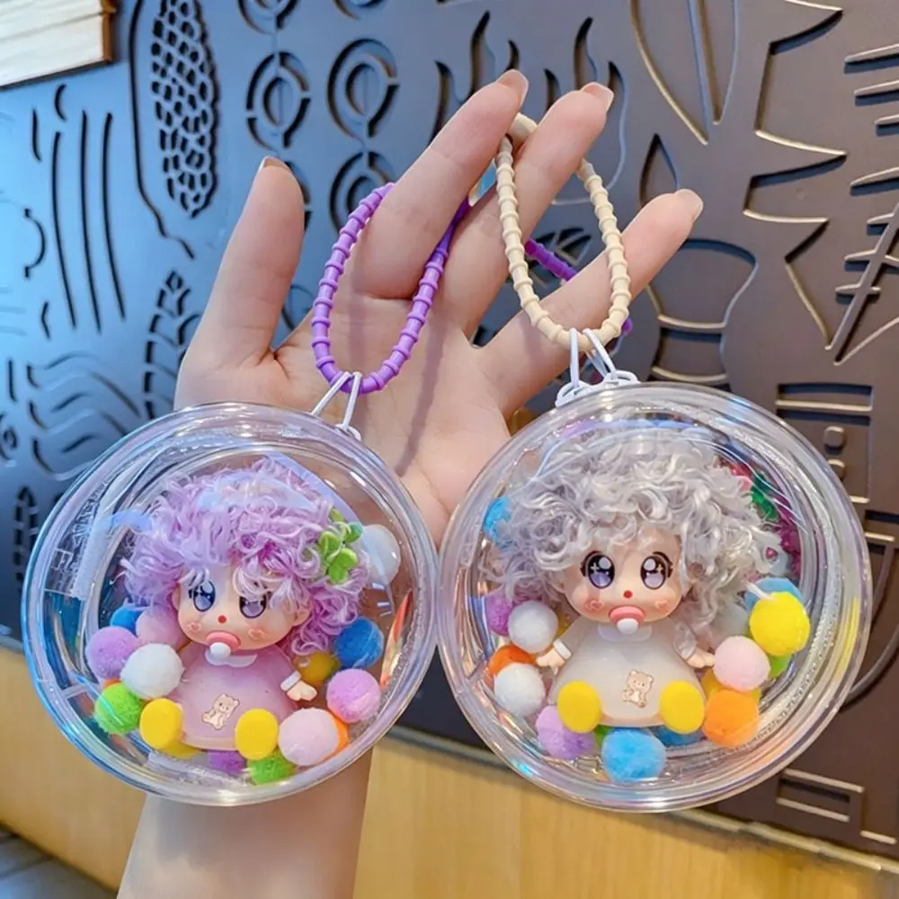 High-Quality PVC Sheep Keychain Stable Color Smooth Burr-Free Surface Bag Pendant Robust Metal Key Ring Delicate Decorative