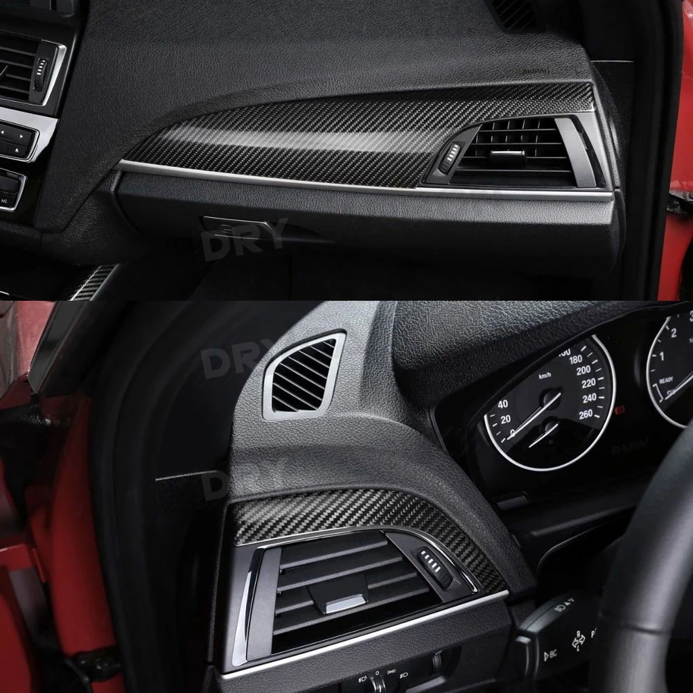 

For BMW 1 Series F20 F21 2 Series F22 F23 Dashboard Gear Shift Panel Trim Door Handle Frame Covers Dry Carbon Fiber Inner Trim