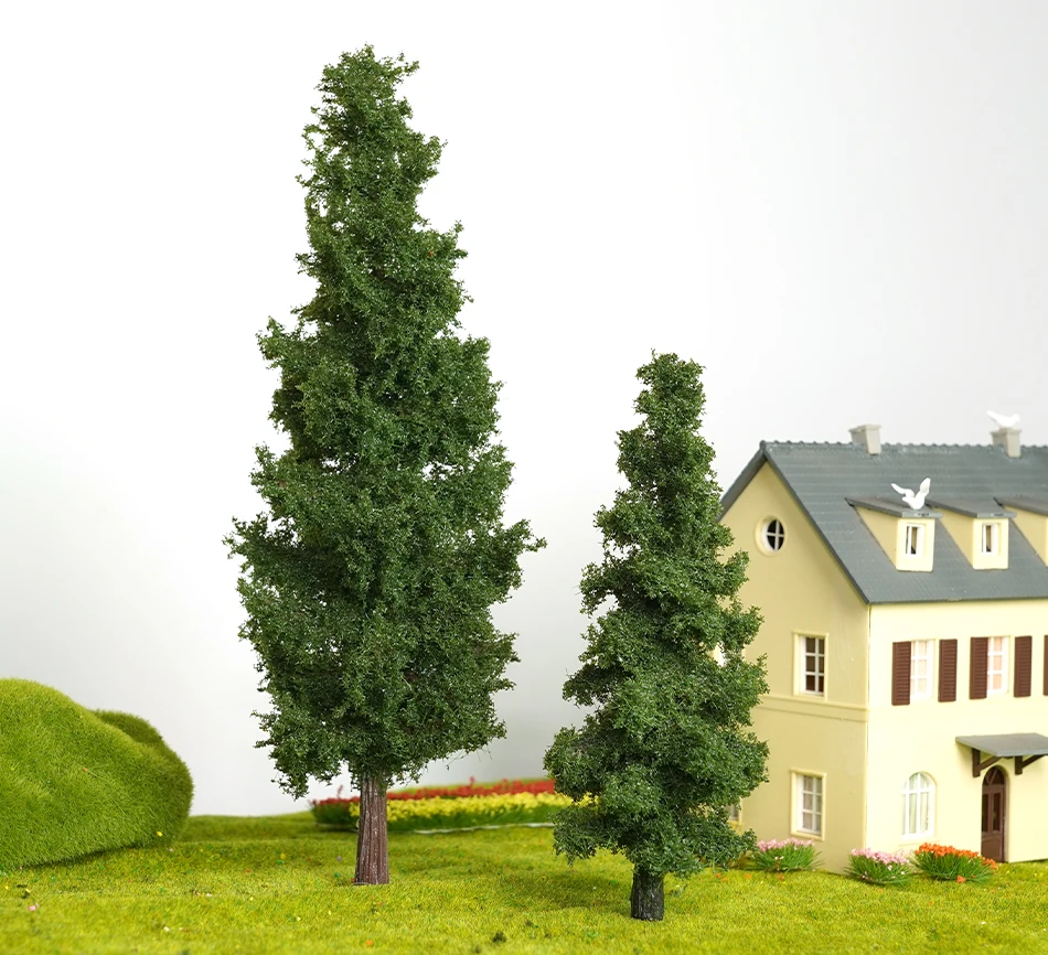 14/21cm Boutique-Modelleisenbahn-Drahtbaummodell, Simulationsbaum, Militär-Sandtischmaterial, handgefertigter DIY-Landschaftsmodellbaum – Detail 11