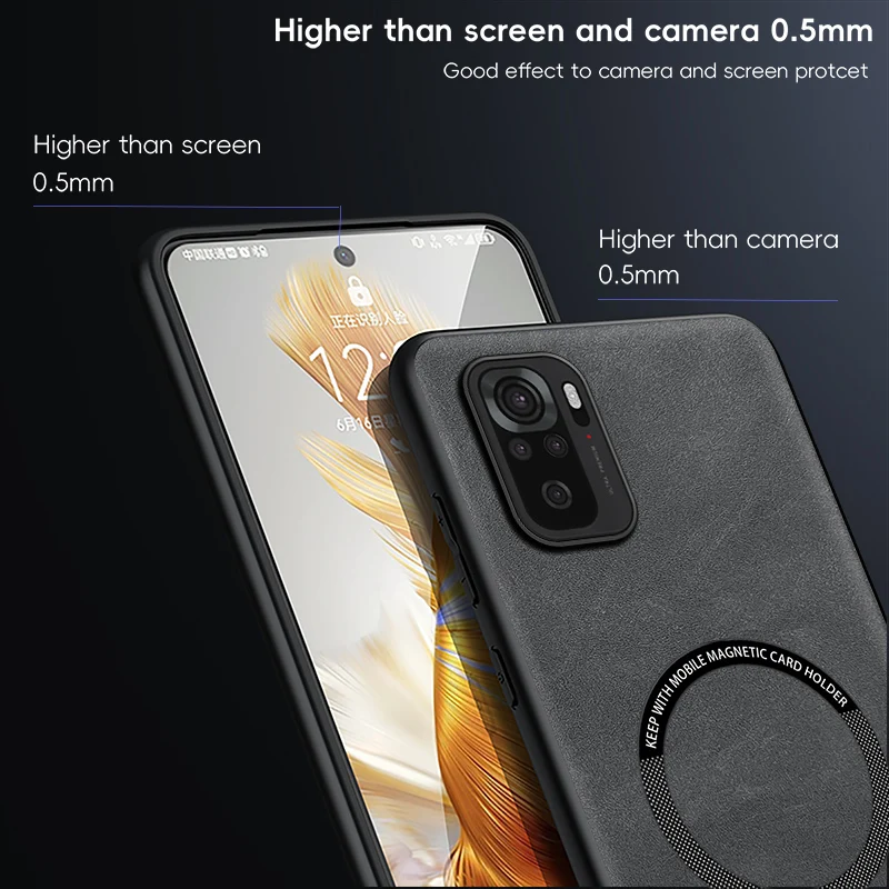حافظة جلدية ريترو مغناطيسية لهاتف Xiaomi Redmi Note 10 10s Note10 Poco M5S PocoM5s حافظة هاتف شحن لاسلكي
