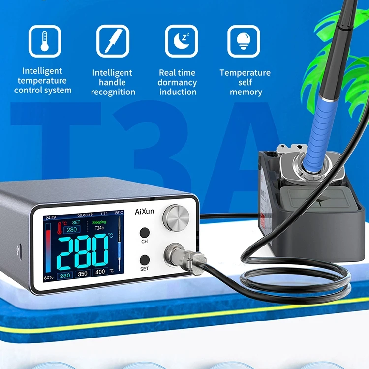 

Aixun T3A intelligent Welding Station With Soldering Iron T245 Handle Welding Tips For Phone BGA Repair Tools
