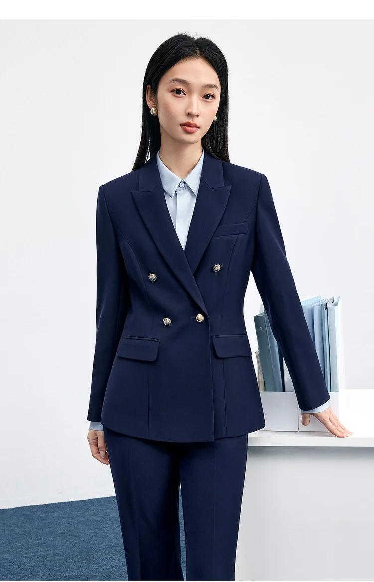SENTUBILA ‌ Damenblazer ‌ Slim Fit Mäntel Herbst 2026 Damen Bürokleidung ‌ Langarm ‌ Jacke ‌ Damen-Formelle Kleidung 153XA1646 – Detail 29