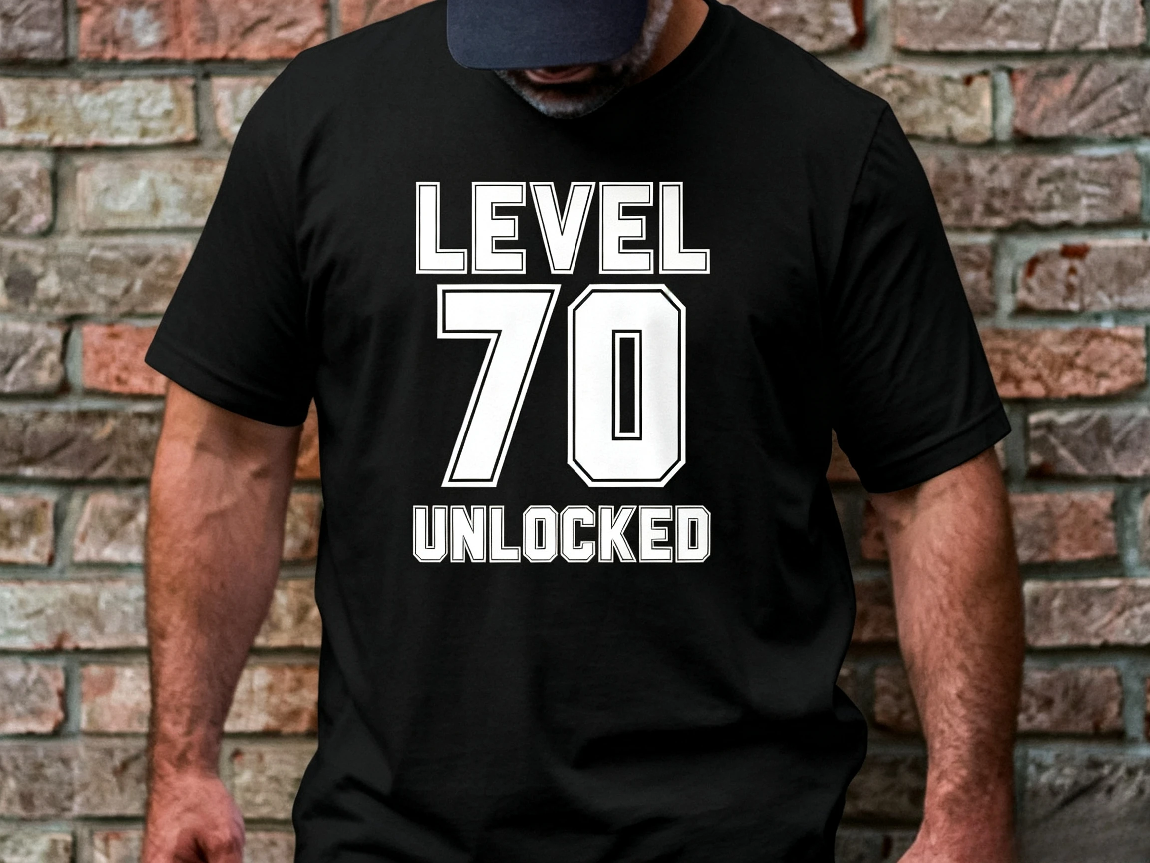 Level 70 Unlocked T-Shirt or Sweatshirt, 70th Birthday Gaming Shirt, Gamer 70th Birthday Gift, Video Game Lover Birthday Tee
