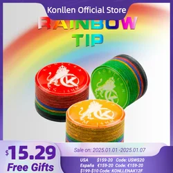 KONLLEN Cue Tips Rainbow Tips 11/14mm 9 Multiple-Layers Snooker Hardness S/SS/SX/M/MH/H Billiards Pool Cue Billiard Accessories