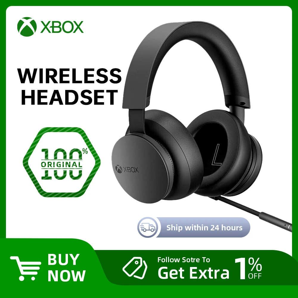 New Microsoft Xbox Wireless Headset – Xbox Series X S, Xbox One and Windows 10 Devices New 100% Original