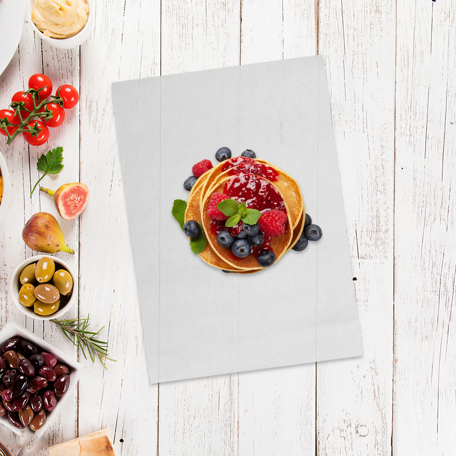 

100pcs Food Packaging Paper Natural Wood Pulp Non-Stick Disposable Baking Sheet Oil-Proof Moisture-Proof For Burgers Cookies