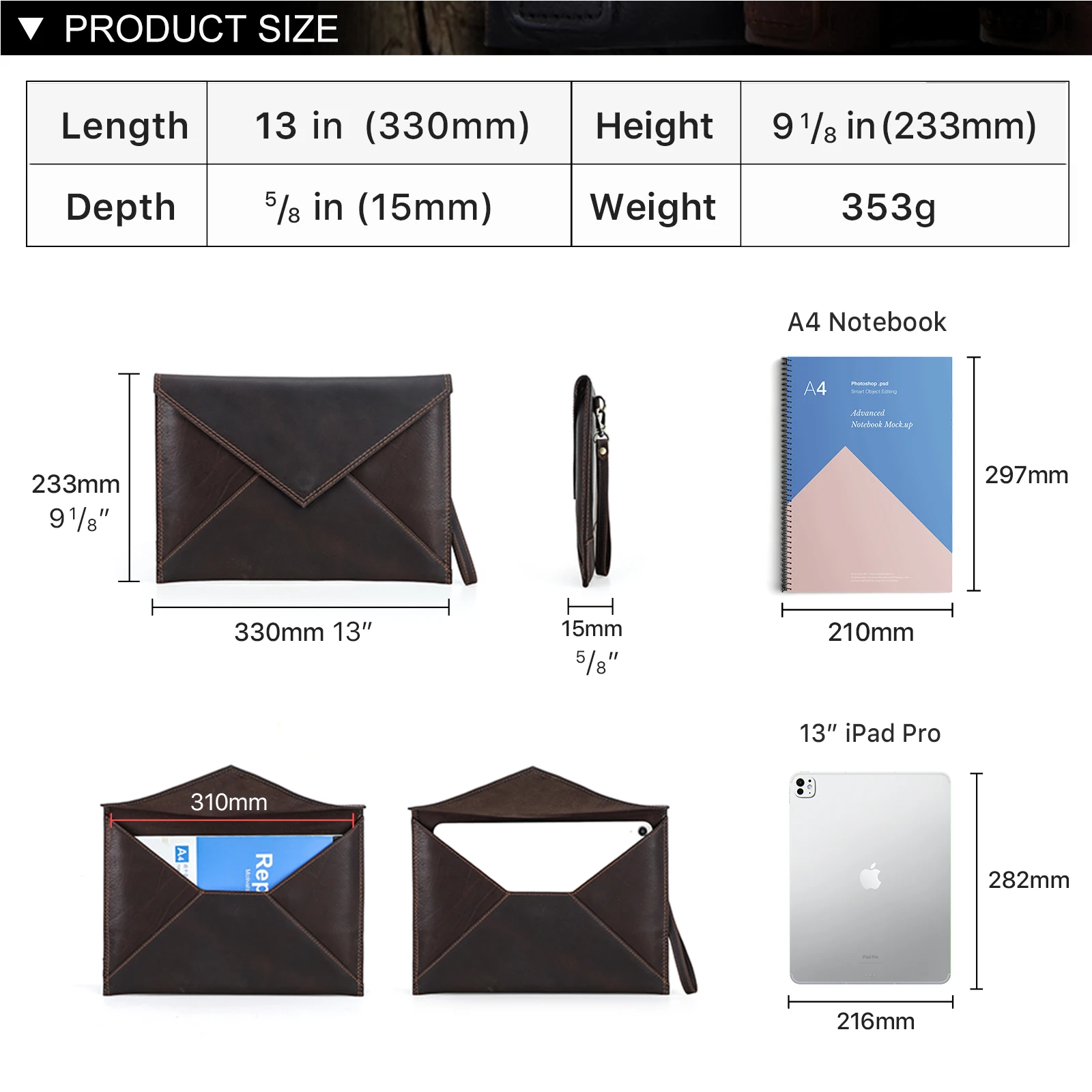 CONTACTS FAMILY Funda de cuero genuino para ordenador portátil para Apple Macbook Air Pro 13 M4 M3 M2 M1 funda de transporte A4 funda para portátil