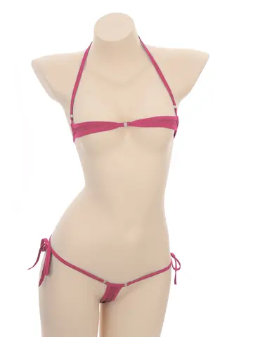 Strój kąpielowy Bikini stroje dla kobiet Sexy zestaw Micro Mini Bikini bandaż biustonosz stringi dwuczęściowy strój kąpielowy kostium kąpielowy Femme