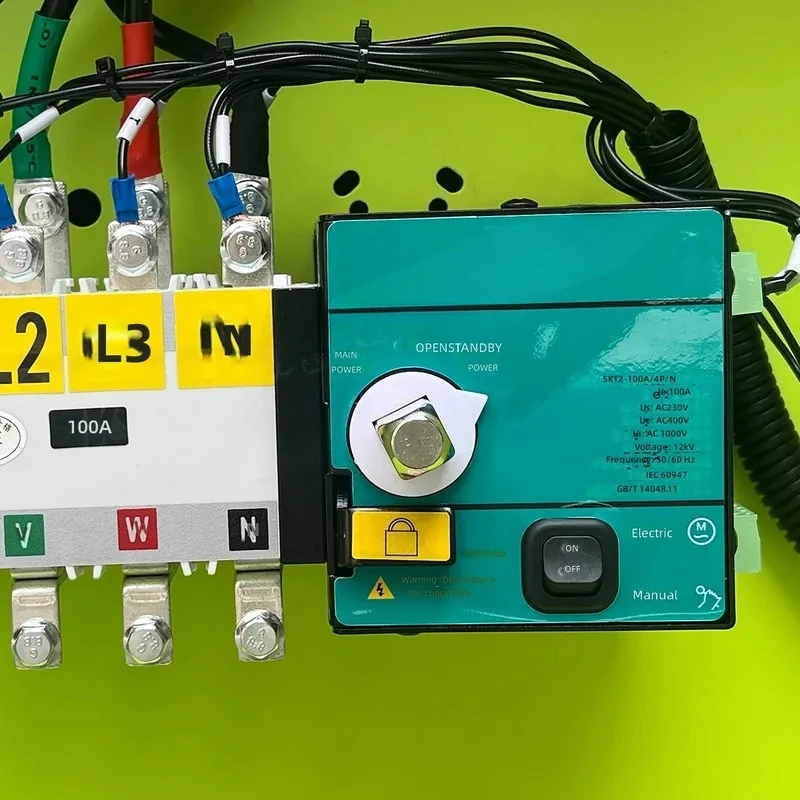 Generator accessory automatic transfer switch controller dual power single three-phase