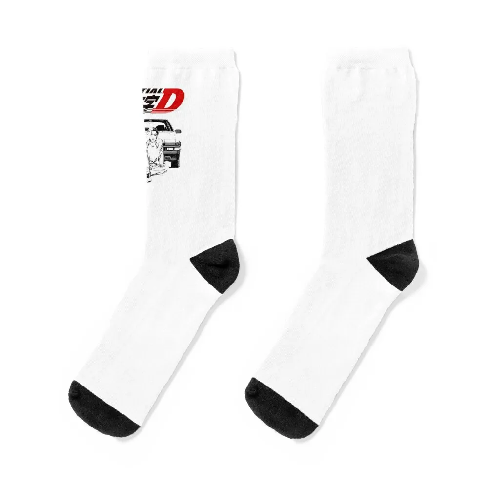 Initial D Socks fashionable gym Socks Men Women's