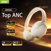 Acer Headphones Wireless Earphones Head Tracking 3D Spatial Audio -42dB ANC Bluetooth 5.4 HIFI Headset ENC HD Mic Low-Latency