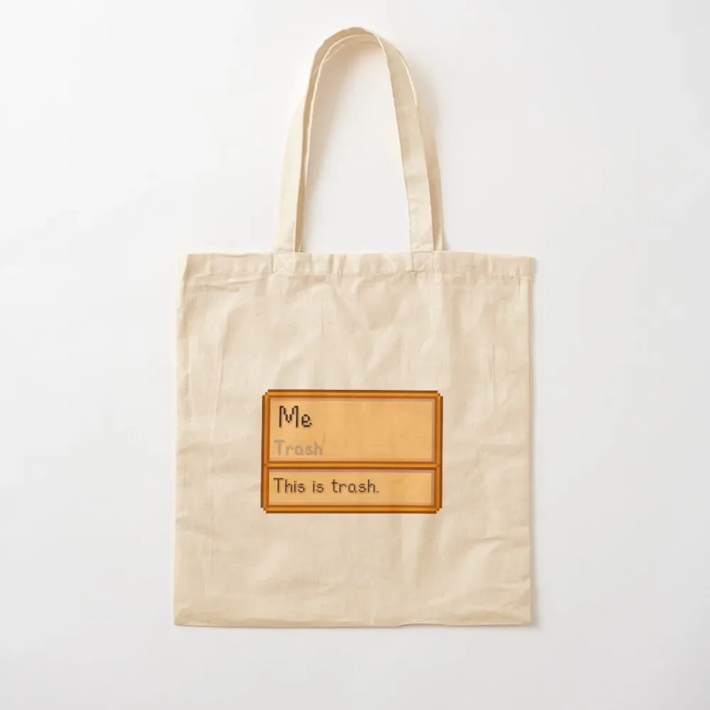 

Stardew Valley Trash item but its you! D: Tote Bag shopping cart bags canvas shopping bag Tote Bag