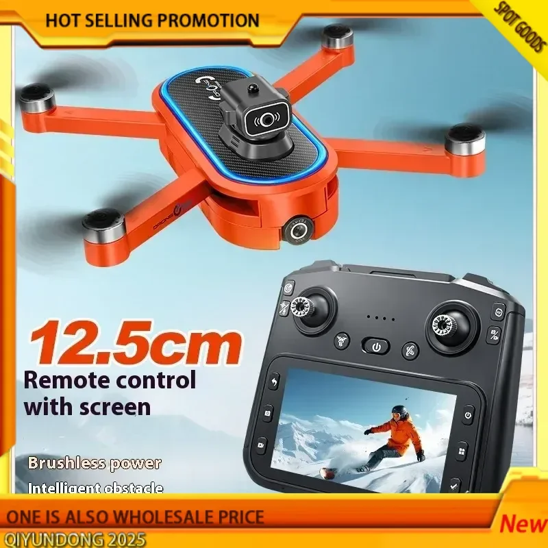 

new sell Foldable S186 Remote Control Drone with Obstacle Avoidance Brushless 2.4G 4-Axis Aerial Aircraft Feature Screen Control