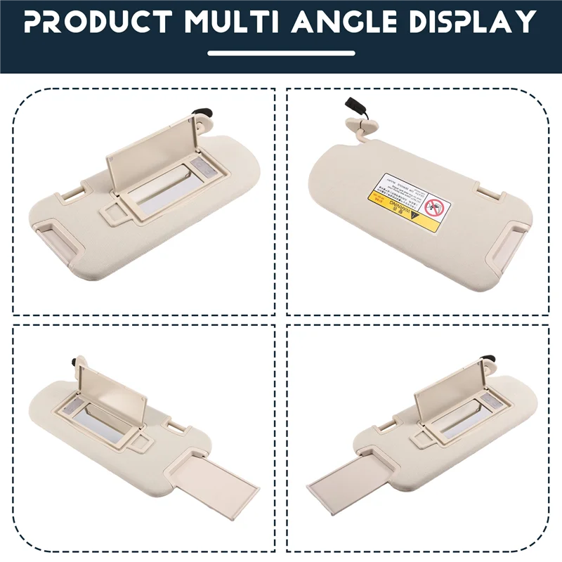 

ABQB-For Hover Haval H7 Car Interior Sun Visor Front Sun Shield Auto Inner Sunshade Antidazzle Visor Assy