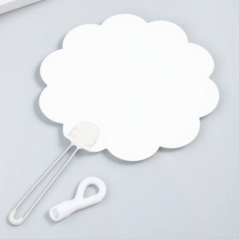 

8pcs Blank Graffiti Transparent Diy Painting Hand Fans Kids Children Decorative Home Party Supplies Thickened Pvc Unfinished