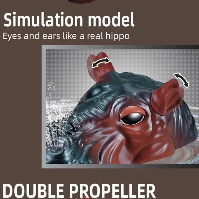 

Remote Control Hippo Children Pool Toy for Kids Boy Girl Simulation Water Remote Control Animal Mechanical Robot