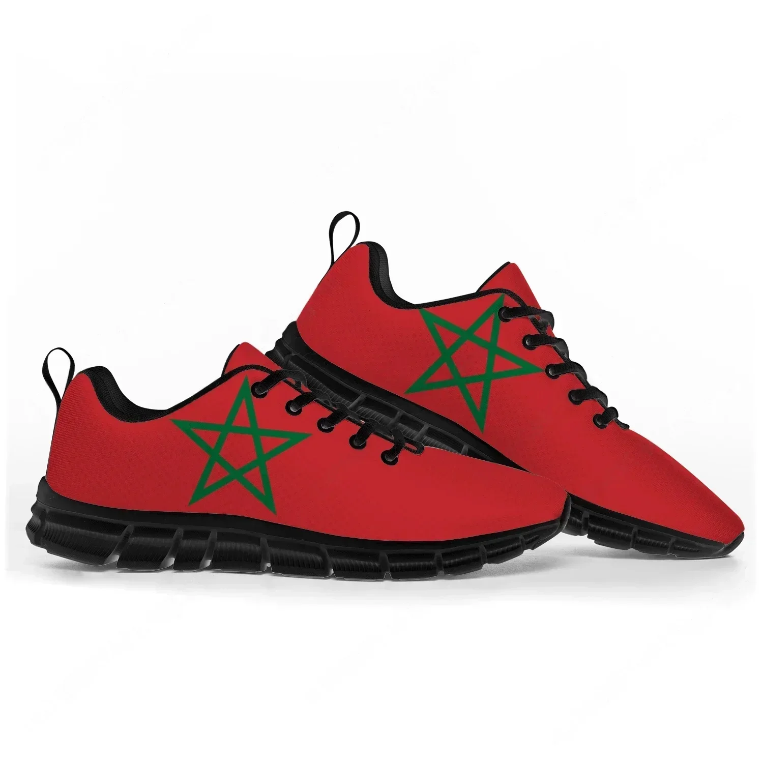 

Moroccan Flag Sports Shoes Mens Womens Sneakers Morocco Casual Custom High Quality Couple Shoes