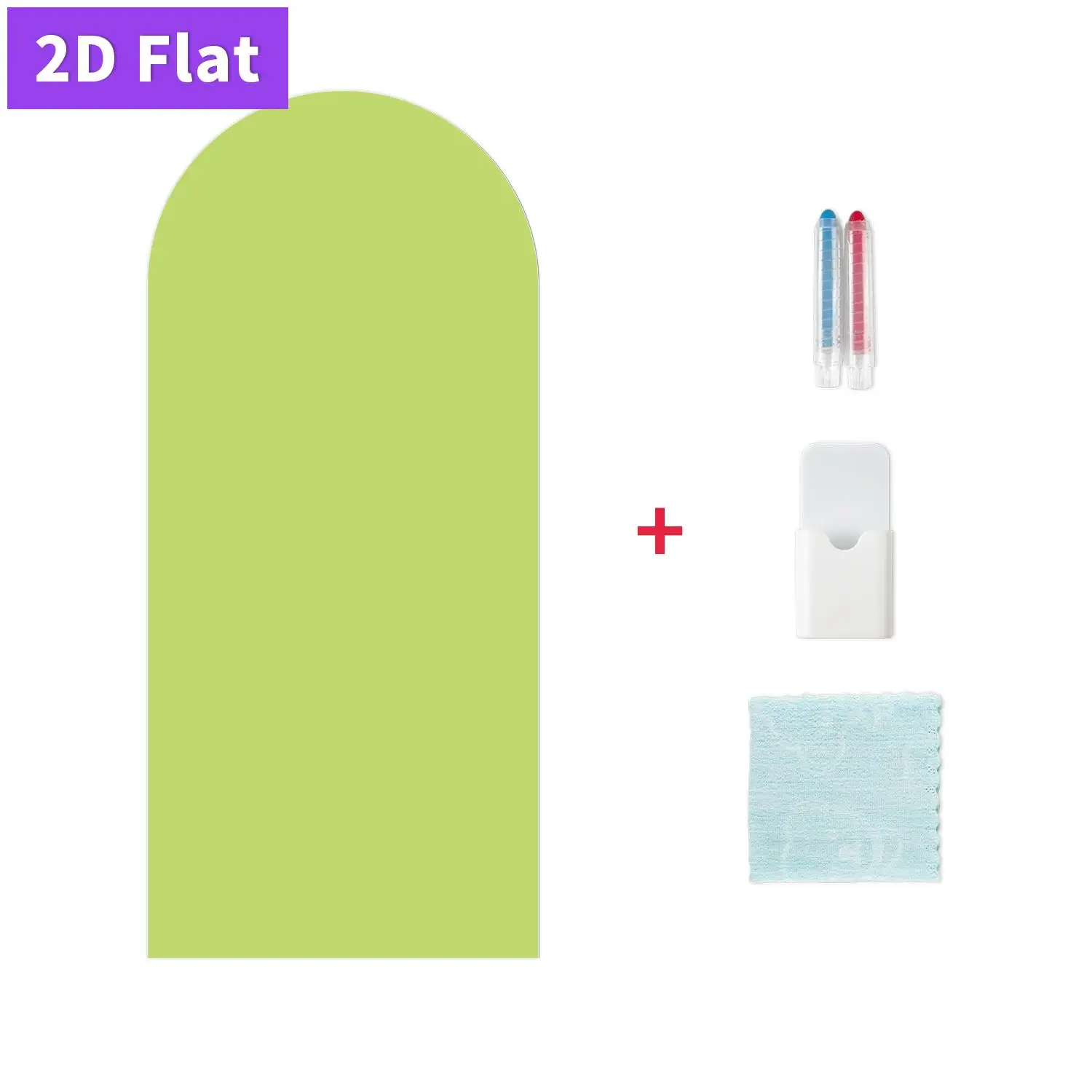 2D 1PC wall sticker, arched design with multiple colors and patterns, self-adhesive, 45*100cm,