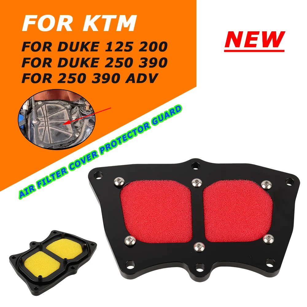 For KTM Duke 125 200 390 ADV 250 Adventure Duke390 2023 Accessories Air Filter Intake Guard Air Element Cleaner Cover Protector