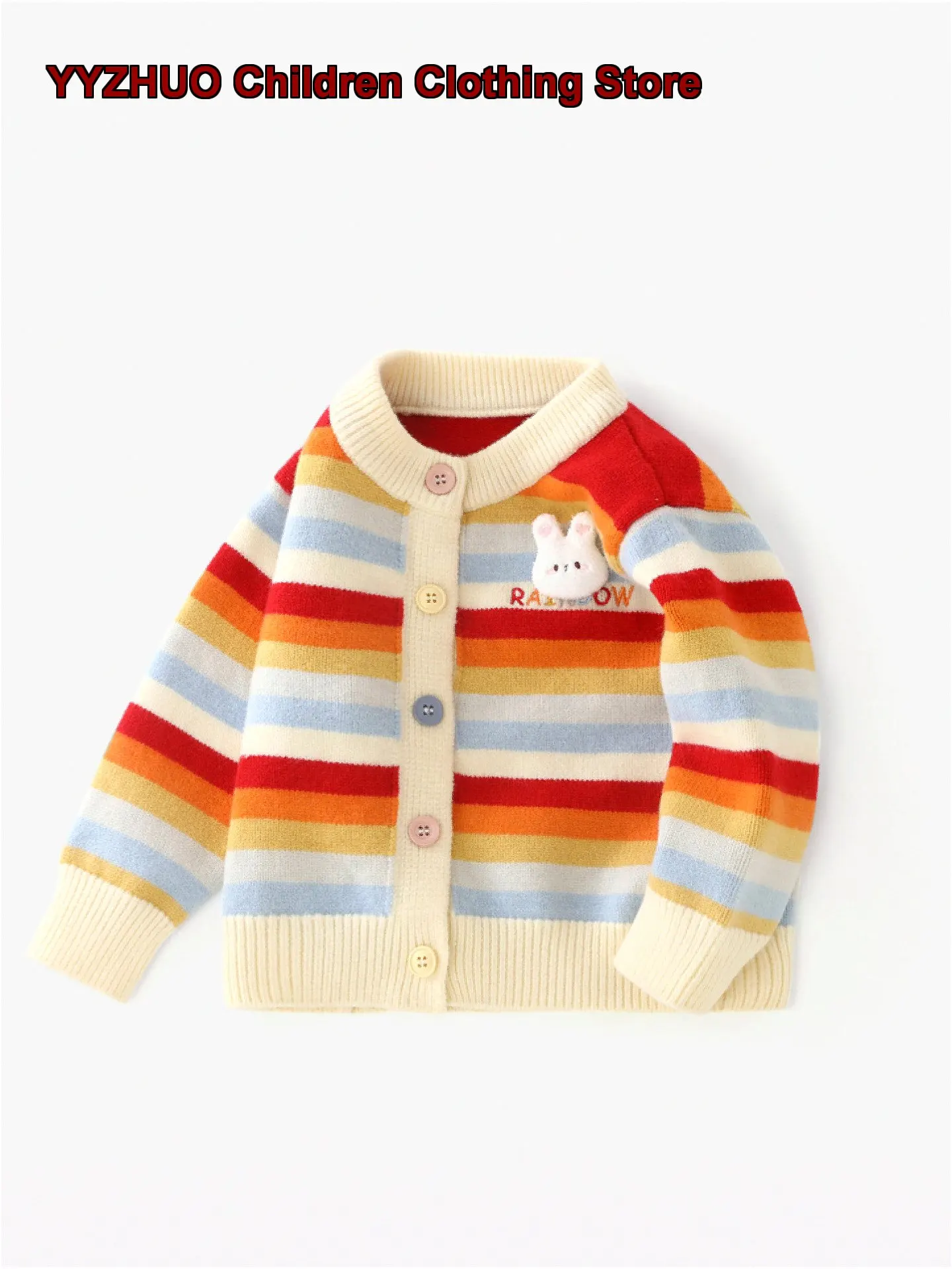 Girls Babies Knit Cardigan Long Sleeves Cute Design Spring Autumn Outwear
