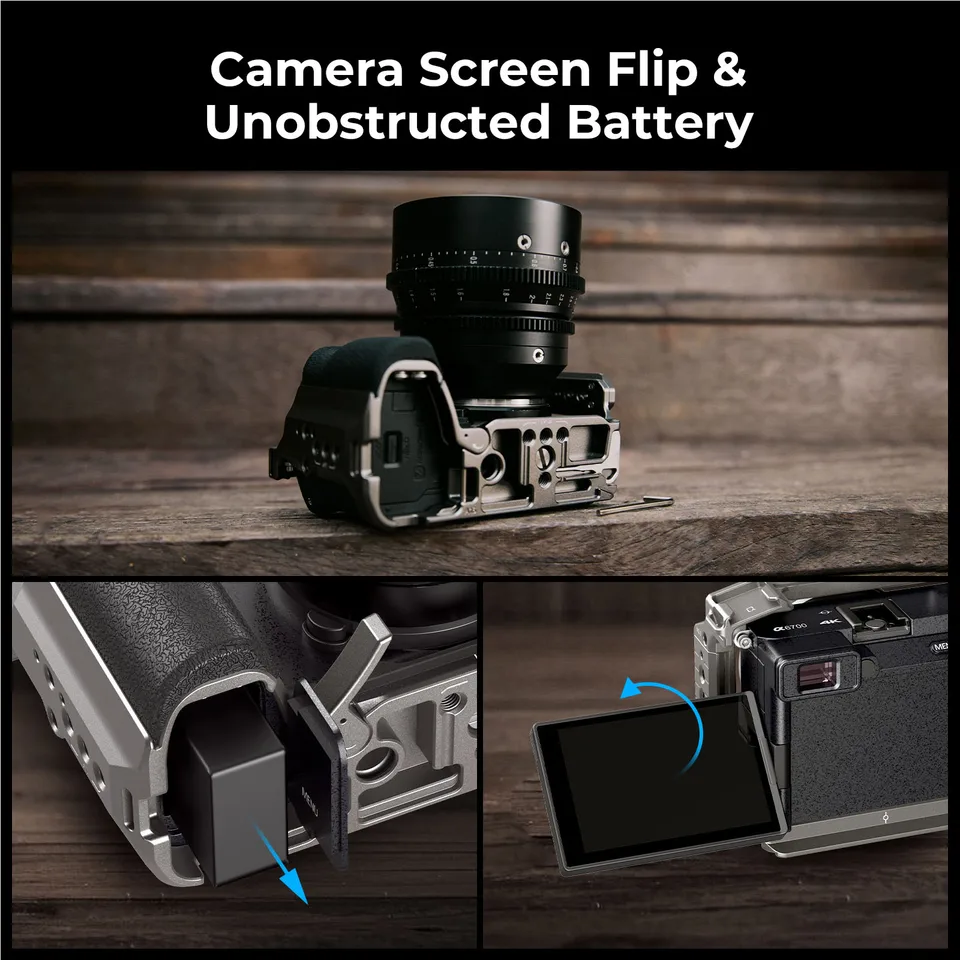 SmallRig HawkLock クイックリリースケージキット Sony A6700 用、複数