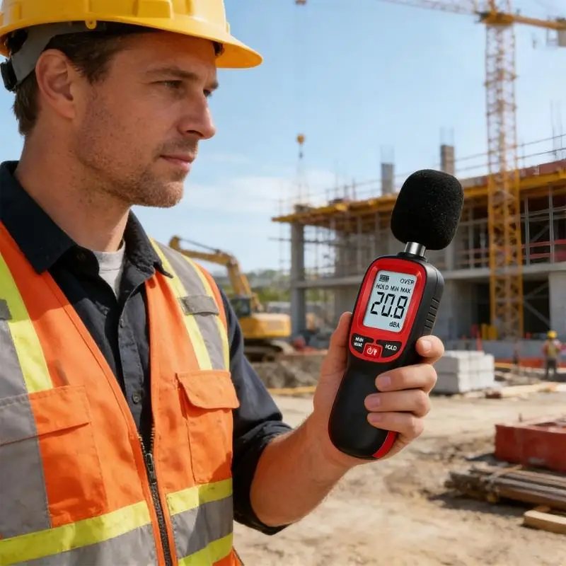 652F Lightweight Noise Measurement Tool With simple Display And Low Power Design For Noise Pollution Control