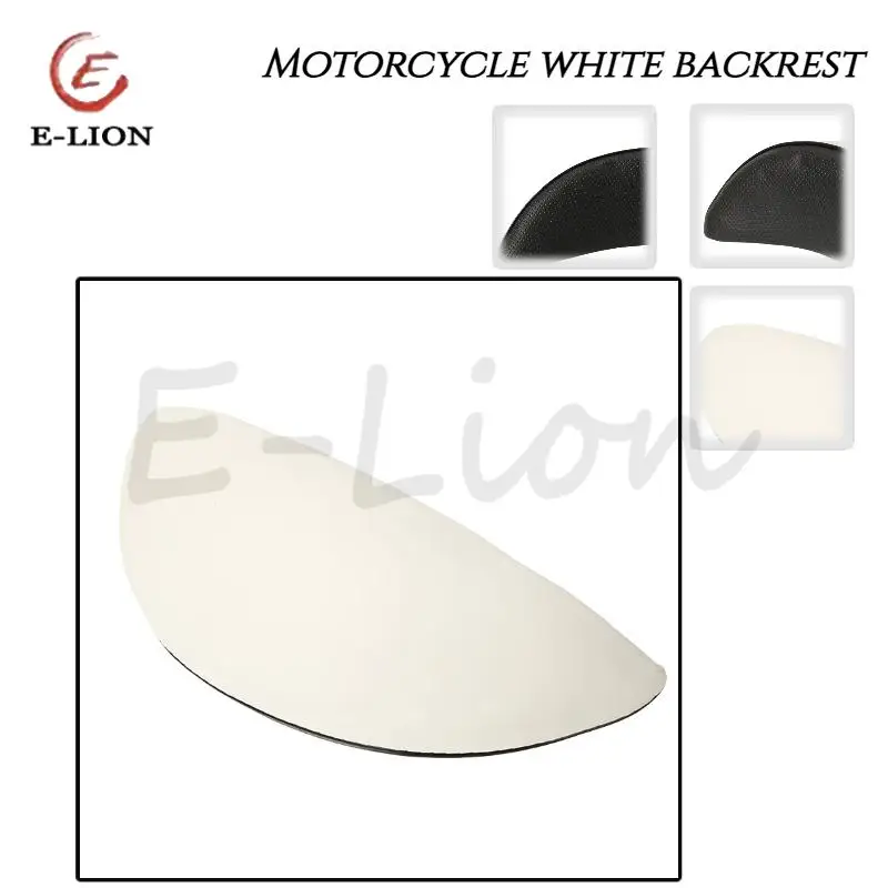 مسند ظهر عالمي للسيارة الكهربائية على شكل هلال منحني على شكل قمر وسادة مسند ظهر من الجلد الأبيض والقطن #1